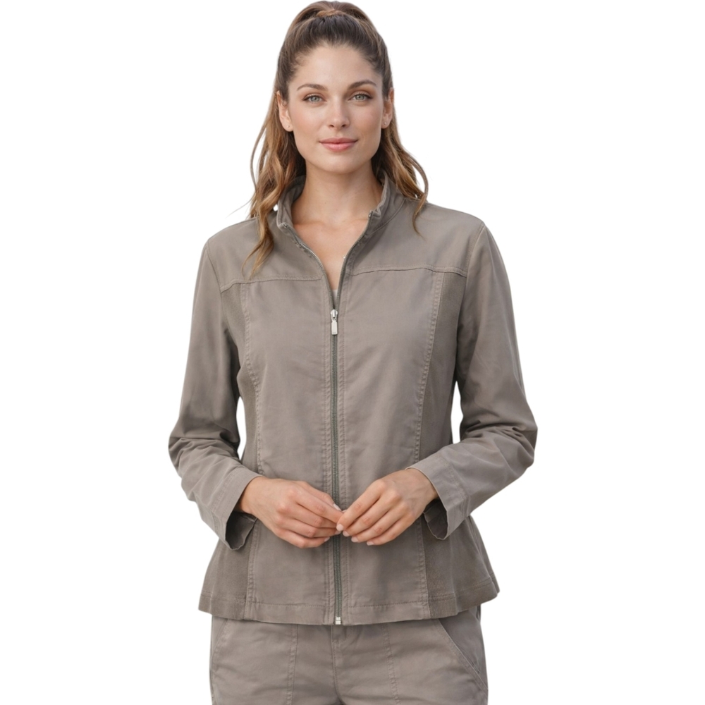 Escape by Habitat Salt Wash Waterfront Jacket Fog Taupe Stretch Panel NWT Sz S